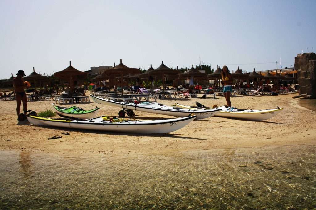 Sandy beaches in Favignana